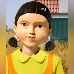 Best Costume For Work! Ceramic Mug Collectible Squid Game Young-Hee Doll